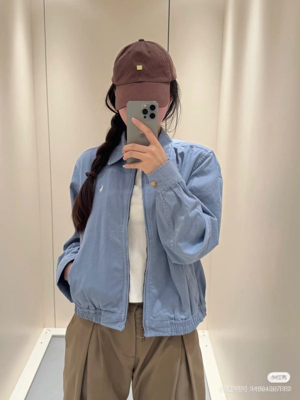Best Selling Ralph Lauren Coat Blue Cotton Classic Style