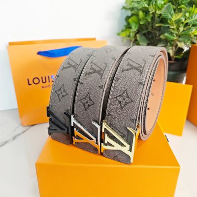 Best Selling Louis Vuitton Belt Gray Classic Style