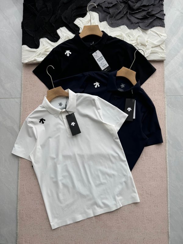 Luxury Descente Short-Sleeved Black Urban Style