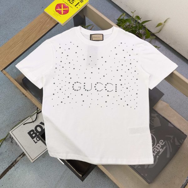 Best Selling Gucci Short Sleeves Sky Cotton Casual Collection