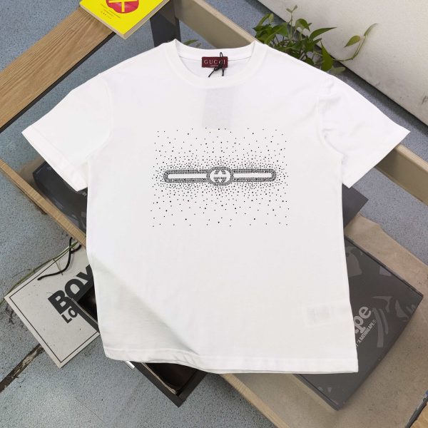 Best Selling Gucci Short Sleeves Sky Cotton Casual Style
