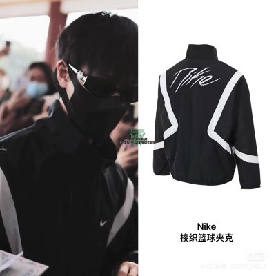 Best Selling Nike Long Sleeves Black Nylon Retro Style