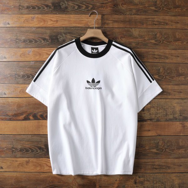 Premium Quality Adidas Short Sleeves Black Stripe Luxury