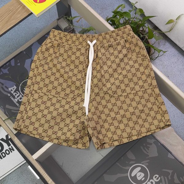 Premium Gucci Shorts Khaki Classic Style