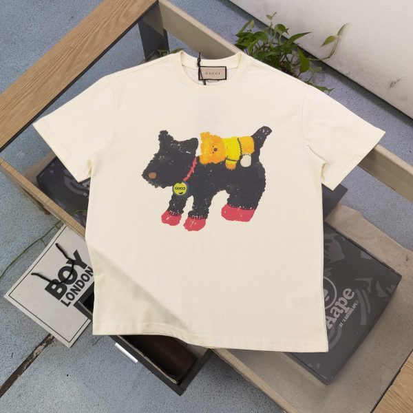 Luxury Gucci Short Sleeves Cotton Logo Style
