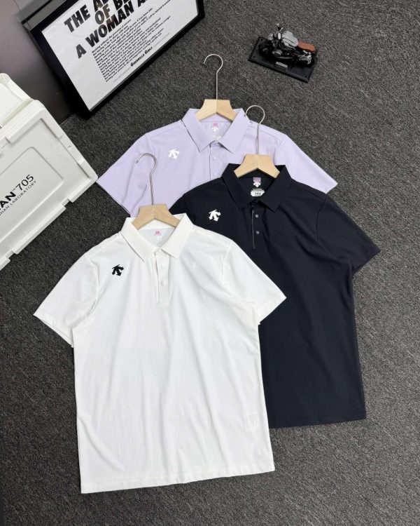Best Selling Descente Short-Sleeved Shirts Green Classic Collection