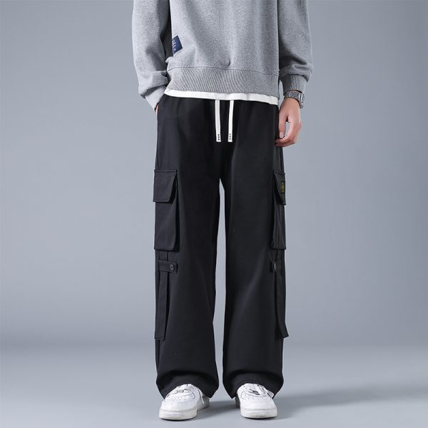 Luxury Stone Island Casual Pants Black Solid Style