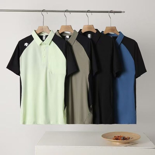 Luxury Descente Short Sleeves Black Denim Minimalist Luxury