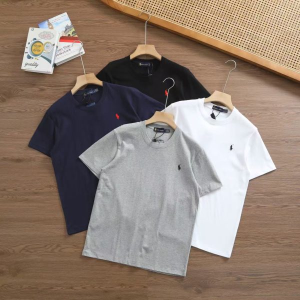 Premium Ralph Lauren Short Sleeves White Cotton Logo Luxury