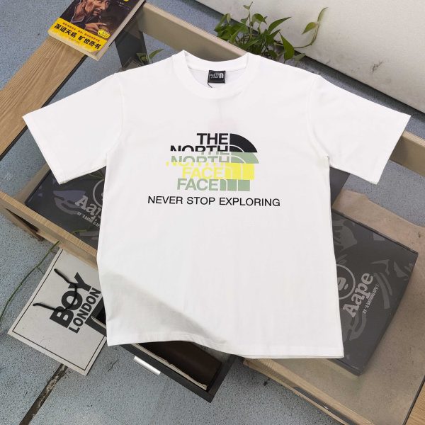 High Quality The North Face Short Sleeves Black Cotton Logo Style