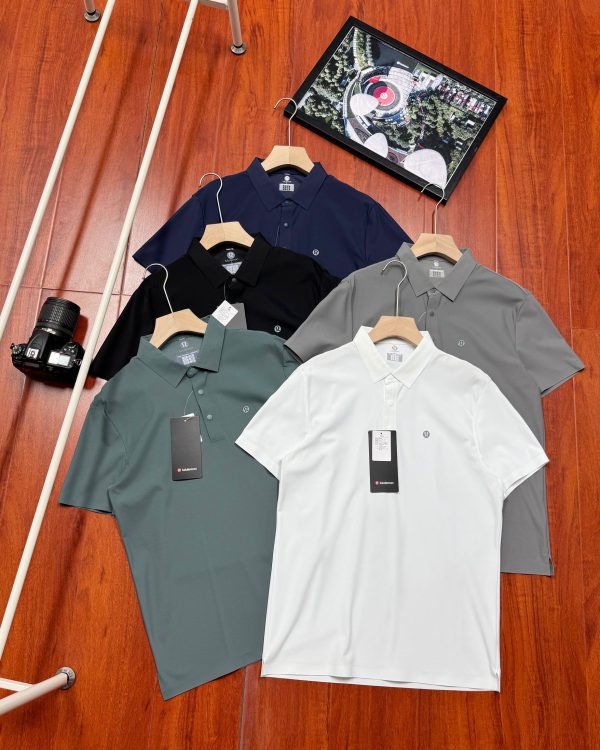 High Quality Lululemon Short-Sleeved Black Cotton Casual Luxury