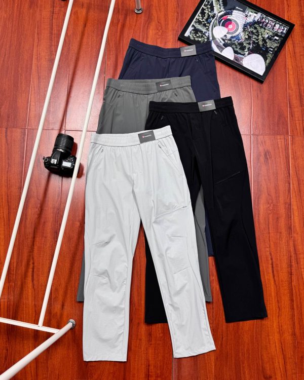 Premium Lululemon Trousers Black Polyester Casual Collection