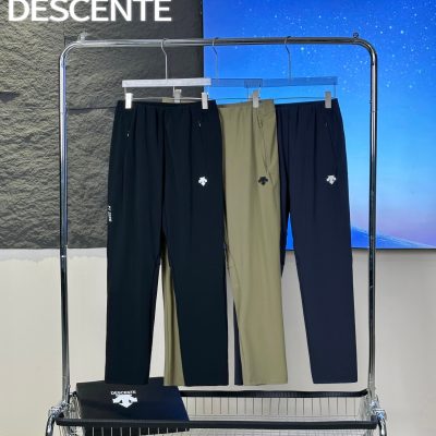 Premium Quality Descente Trousers Black Silk Casual Luxury