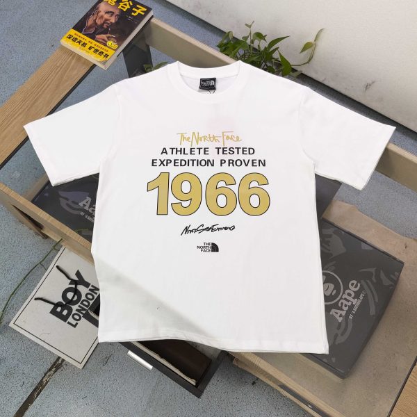 High Quality The North Face Short Sleeves Black Cotton Logo Luxury