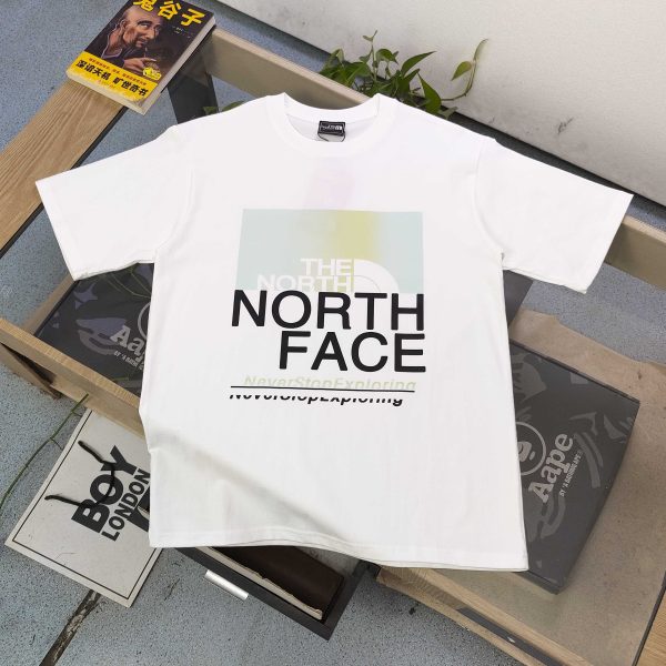 Luxury The North Face Short Sleeves Black Cotton Monogram Collection