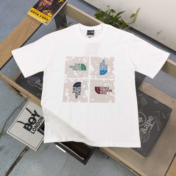 Premium The North Face Short Sleeves Black Cotton Patchwork Collection
