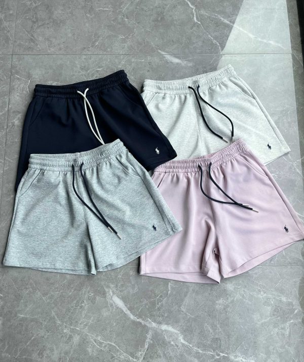 Premium Quality Ralph Lauren Shorts White Cotton Logo Collection