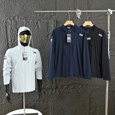 High Quality Helly Hansen Jackets Blue Nylon Breathable Style