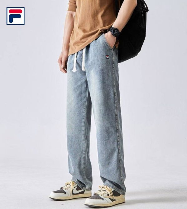 High Quality Fila Jeans Blue Silk Casual Collection