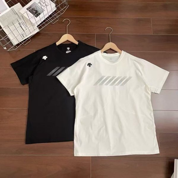 Premium Descente Short Sleeves Black Jersey Breathable Style