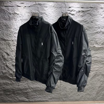 Luxury Ralph Lauren Coat Black Retro Collection