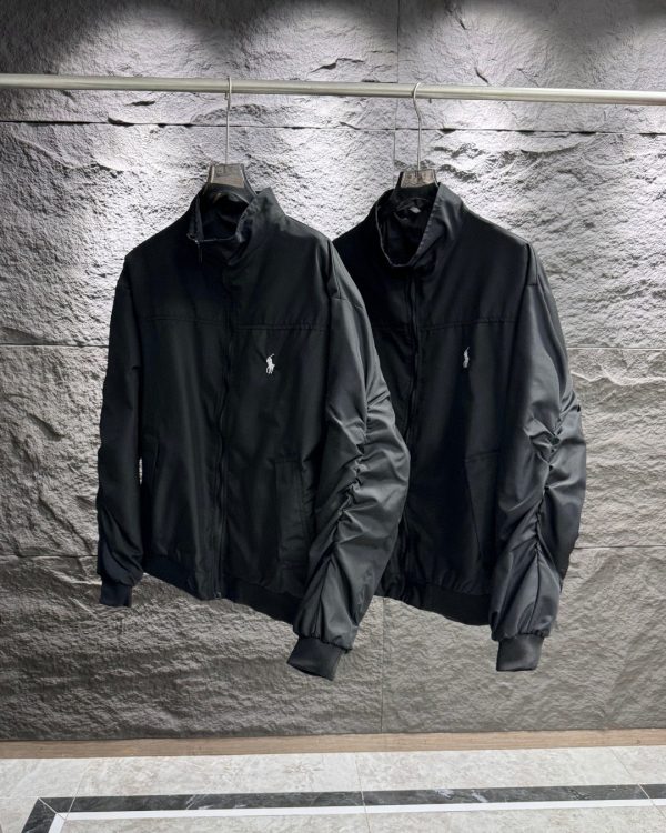 Luxury Ralph Lauren Coat Black Retro Collection