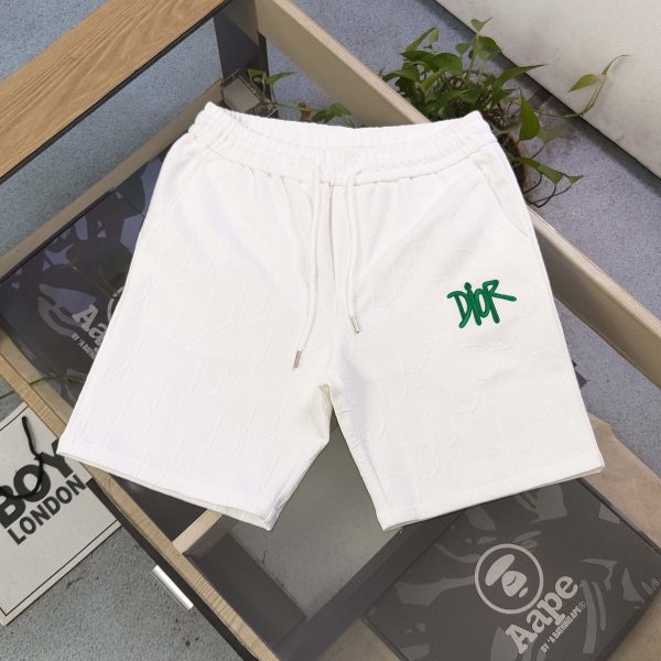 High Quality Dior Shorts Black Knit Logo Collection