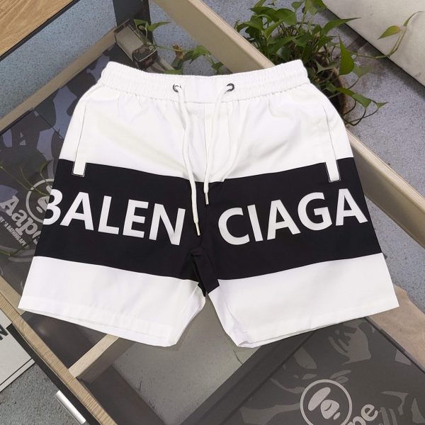 Luxury Balenciaga Shorts Black Logo Style