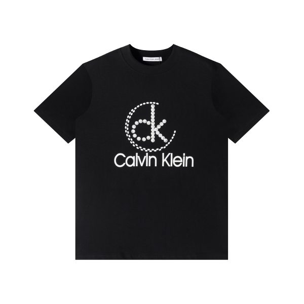 Premium Calvin Klein Short Sleeves Black Cotton Print Collection