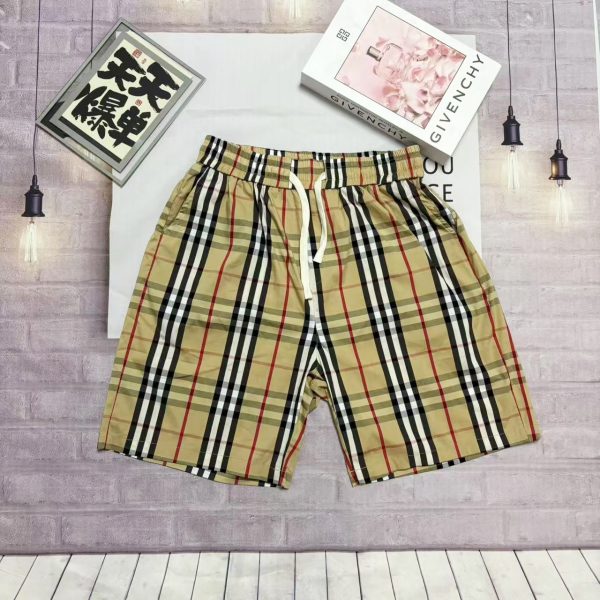 Luxury Burberry Shorts Yellow Cotton Classic Style