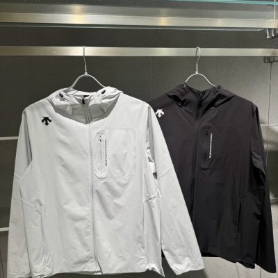 High Quality Descente Coats Black Casual Style