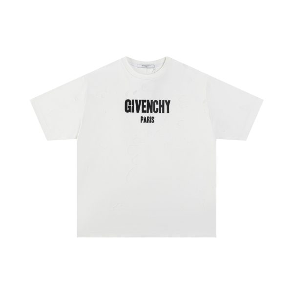 Premium Givenchy Short Sleeves White Cotton Print Collection