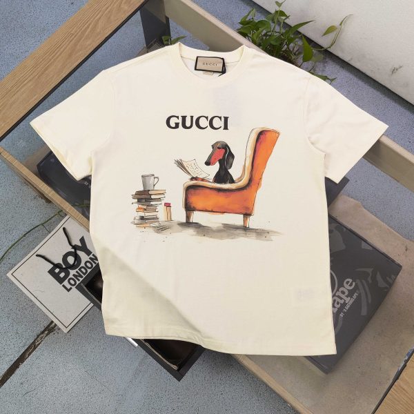 Premium Gucci Short Sleeves Cotton Logo Collection