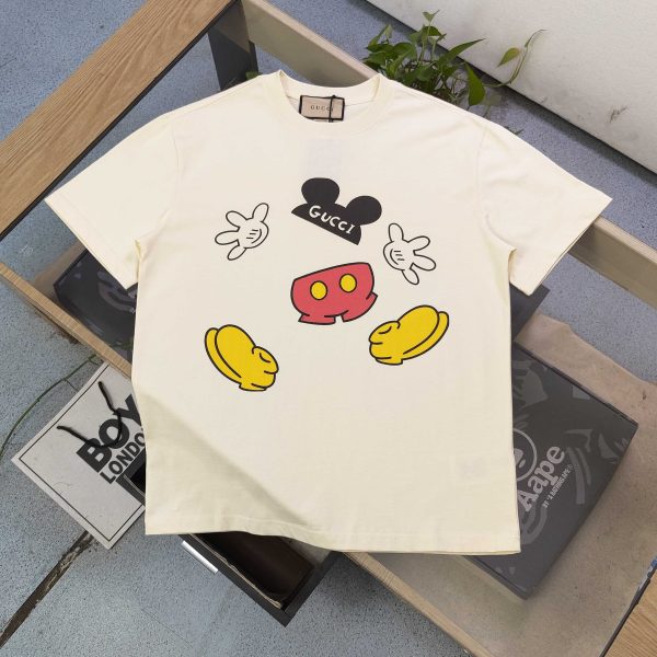 Premium Quality Gucci Short Sleeves Cotton Logo Luxury