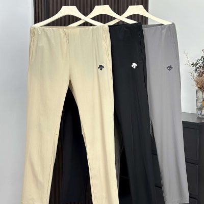 Best Selling Descente Trousers Black Cotton Breathable Collection