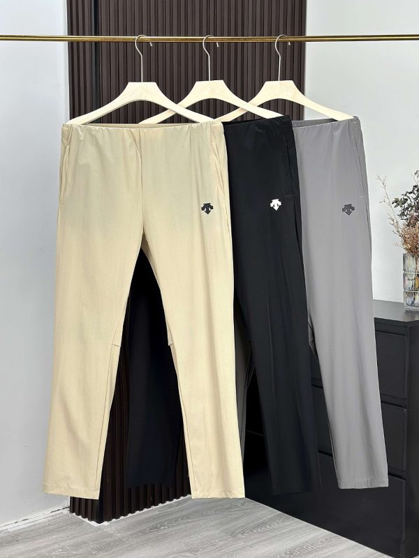 Best Selling Descente Trousers Black Cotton Breathable Collection