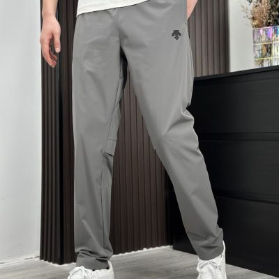 Premium Quality Descente Trousers Black Cotton Breathable Luxury