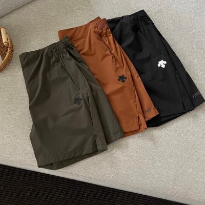 High Quality Descente Shorts Black Breathable Style