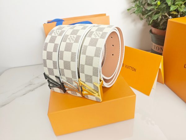 Premium Quality Louis Vuitton Belt White Classic Collection