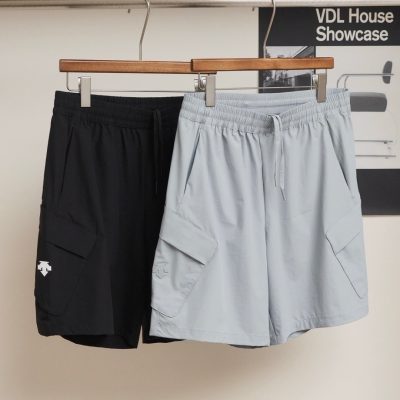 High Quality Descente Shorts Black Breathable Luxury
