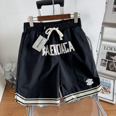 Premium Quality Balenciaga Shorts Black Classic Luxury