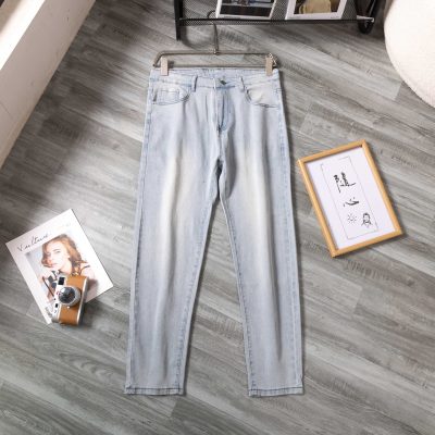 High Quality Dior Trousers Embroidered Style