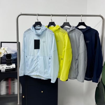 Premium Quality Ami Jackets Navy Nylon Logo Collection