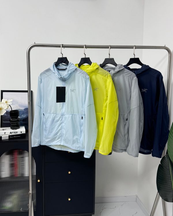 Premium Quality Ami Jackets Navy Nylon Logo Collection