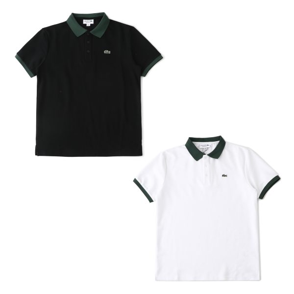 Premium Quality Lacoste Short-Sleeved Black Cotton Classic Style