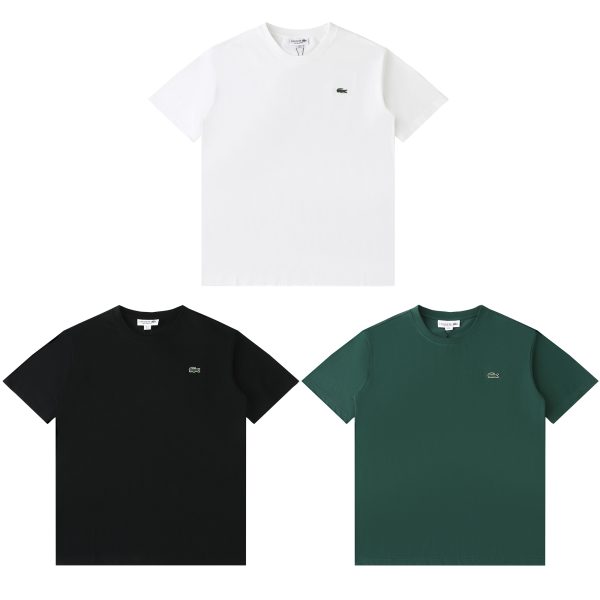 Best Selling Lacoste Short Sleeves Black Classic Style