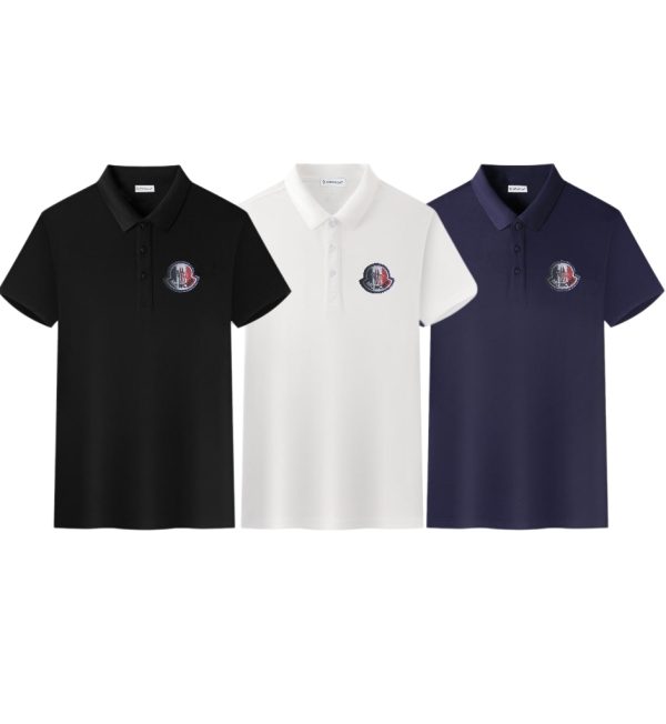 Premium Quality Moncler Short-Sleeved Black Cotton Logo Luxury