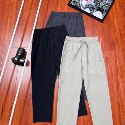Premium Lululemon Trousers Black Nylon Casual Collection