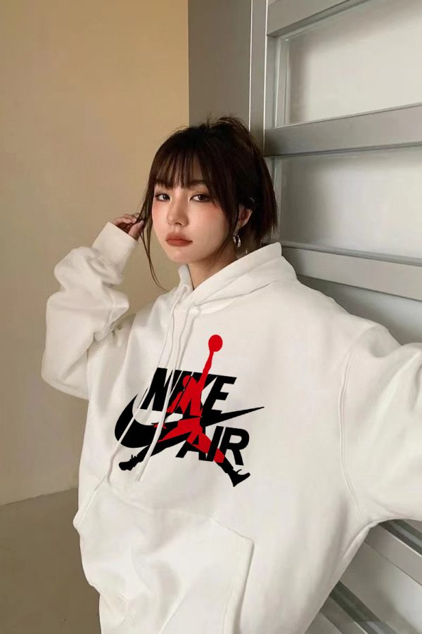 Luxury Nike Sweatshirts Gray Fleece Logo Luxury