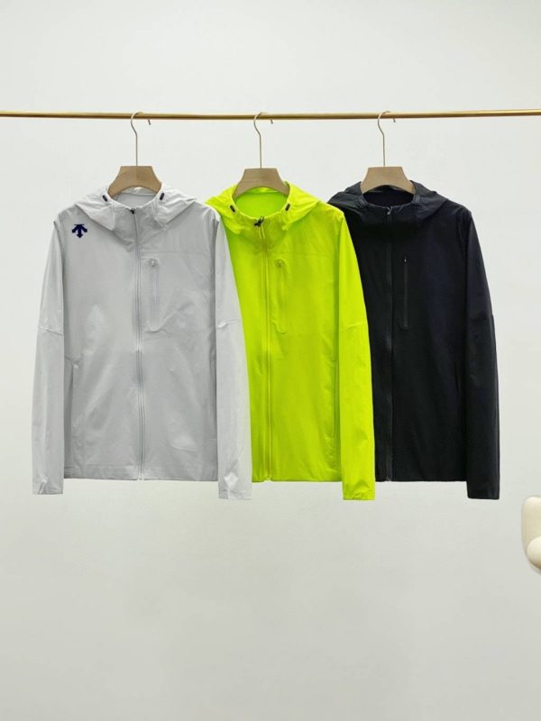 Premium Descente Jackets Gray Silk Breathable Style